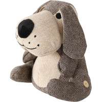 Tweed Fabric Woven Polyester Exterior Puppy Dog Door Stopper