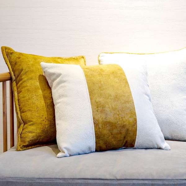 High quality yellow sofa pillow case cushion cover