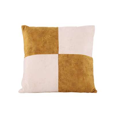 New design geometric yellow couch textured pillow covers