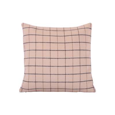 Home decorative polyester plaid throw pillow case cover